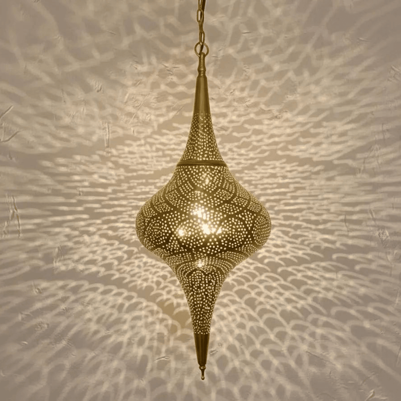 How to Clean and Care for Pierced Metal Pendant Lights featuring Brass Pierced Pendant Light