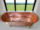 Antique Brass Hammered Bathtub Bathtub detail view 2