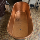 Antique Brass Hammered Bathtub Bathtub detail view 5