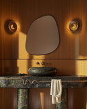 Blob Mirror - Unlacquered Solid Brass wall mirror for bathrooms, entryways, dressing rooms, and decorative wall styling - view 3