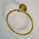 Brass Bathroom Ring Towel Rack bathroom hardware for bathrooms, powder rooms, towel storage, and coordinated fixture sets - view 2