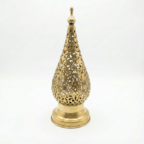 Brass Bedside Lamp — Hand-Pierced Moroccan Table Light pendant light for kitchen islands, dining rooms, vanities, and warm artisan interiors - view 1