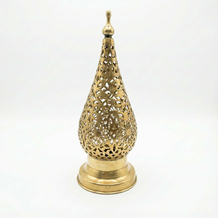 Brass Bedside Lamp — Hand-Pierced Moroccan Table Light pendant light for kitchen islands, dining rooms, vanities, and warm artisan interiors - view 1