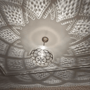Brass Mandala Pendant Light – Floral Shadow Projection Ceiling Lamp Pendant Lighting detail view 2