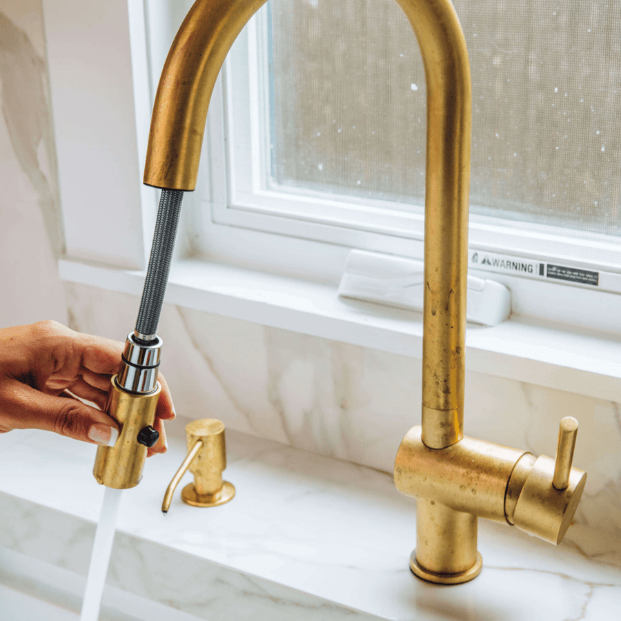 Pull Down Kitchen Faucet for Kitchen Sinks home decor accent for entryways, bathrooms, kitchens, shelves, and warm artisan interiors - view 1