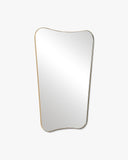 Butterfly Mirror - Unlacquered Solid Brass wall mirror for bathrooms, entryways, dressing rooms, and decorative wall styling - view 6