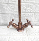 Copper Gooseneck Faucet with Engraved Design Bathroom Faucets detail view 3