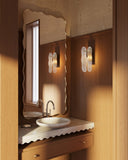 Edged Joy Full Length Mirror - Unlacquered Solid Brass wall mirror for bathrooms, entryways, dressing rooms, and decorative wall styling - view 3