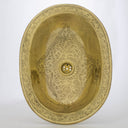 Etched Brass Bathroom Sink sink for kitchens, bars, powder rooms, vanities, and statement wash areas - view 1