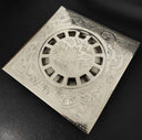 Engraved Silver Floor drain Sinks detail view 3