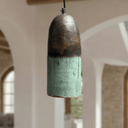 Green Patina Copper Pendant Light – Handmade Oxidized Cylinder Ceiling Lamp pendant light for kitchen islands, dining rooms, vanities, and warm artisan interiors - view 4