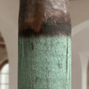 Green Patina Copper Pendant Light – Handmade Oxidized Cylinder Ceiling Lamp - Brass For Homes - 