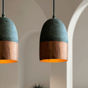 Green Patina Pendant for Vintage Dining or Bar Lighting Pendant Lighting detail view 4