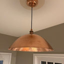 Hammered Copper Dome Pendant Light — Solid Copper Moroccan Ceiling Lamp pendant light for kitchen islands, dining rooms, vanities, and warm artisan interiors - view 4