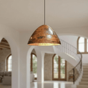 Hammered Copper Dome Pendant – Rustic Ceiling Light for Kitchen Islands Pendant Lighting detail view 2