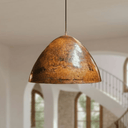 Hammered Copper Dome Pendant – Rustic Ceiling Light for Kitchen Islands pendant light for kitchen islands, dining rooms, vanities, and warm artisan interiors - view 6