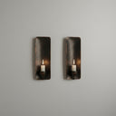 Handcrafted Aged Copper Wall Candle Sconce – Moroccan Artisan Holder pendant light for kitchen islands, dining rooms, vanities, and warm artisan interiors - view 1