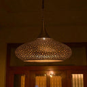 Handcrafted Brass Pendant Light – Moroccan Engraved Ceiling Lamp Pendant Lighting detail view 2