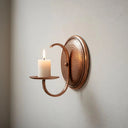 Handcrafted Copper Candle Sconce – Moroccan Rustic Wall Decor Home Decor detail view 5