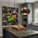 Handcrafted Copper Dome Pendant Lamp – Rustic Farmhouse Ceiling Light Pendant Lighting detail view 5