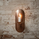Handcrafted Copper Wall Candle Sconce – Moroccan Artisan Holder Home Decor detail view 5