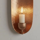 Handcrafted Copper Wall Candle Sconce – Moroccan Hammered Holder Home Decor detail view 2