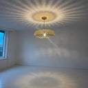 Brass Teardrop Pendant Light – Pierced Moroccan-Style Ceiling Lamp Pendant Lighting detail view 6