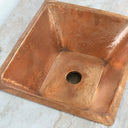Handcrafted Undermount Hammered Copper Sink - Brass For Homes - Shower Faucet
