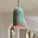 Verdigris Copper Cylinder Pendant – Tall Green Patina Light for Kitchens Pendant Lighting product photo