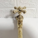 Handmade Brass Wall-Mount Faucet wall mount faucet for wall-mounted sink layouts, bathrooms, kitchens, and compact wash spaces - view 3