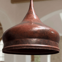 Hammered copper pendant light close-up texture detail – Brass For Homes