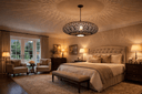 Pierced Moroccan brass pendant lamp with geometric lattice cutout pattern – Brass For Homes