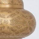 Moroccan Brass Pendant Light – Handcrafted Engraved Ceiling Lamp pendant light for kitchen islands, dining rooms, vanities, and warm artisan interiors - view 4