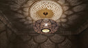 Moroccan Brass Pendant Light – Handmade Scalloped Openwork Ceiling Lamp Pendant Lighting product photo
