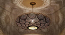 Moroccan Brass Pendant Light – Handmade Scalloped Openwork Ceiling Lamp Pendant Lighting detail view 3