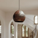 Rustic hammered copper dome pendant ceiling light for farmhouse kitchens — Brass For Homes