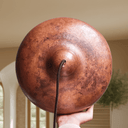 Rustic copper dome pendant light showing hammered surface finish – Brass For Homes