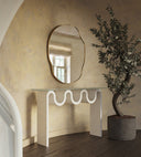 Silva Mirror - Unlacquered Solid Brass Mirrors detail view 2