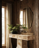 Silva Mirror - Unlacquered Solid Brass Mirrors detail view 3