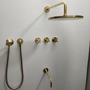 Solid Brass Exposed Shower Set shower system for primary bathrooms, guest bathrooms, walk-in showers, and classic bath renovations - view 2