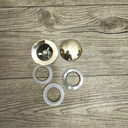 Brass Drain Push Up Sink Drain sink for kitchens, bars, powder rooms, vanities, and statement wash areas - view 3