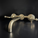 Unlacquered Brass Bathroom Faucet with Lever Handles Bathroom Faucets detail view 3