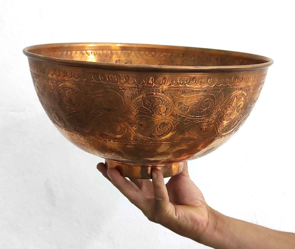 Solid Engraved Copper Vessel Sink Sinks product photo