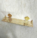 Brass Bathroom Shelf Bathroom Hardware bathroom hardware for bathrooms, powder rooms, towel storage, and coordinated fixture sets - view 1