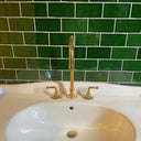 Unlacquered Brass Bathroom Sink faucet Bathroom Faucets detail view 3