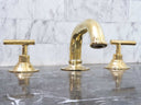 Unlacquered Brass Deck Mounted Sink Faucet Bathroom Faucets detail view 2
