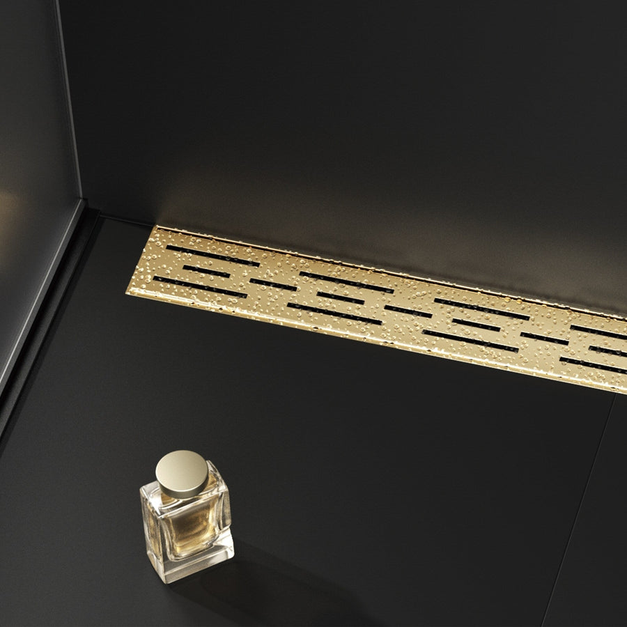 Unlacquered Brass Floor Drain kitchen hardware for cabinets, drawers, sinks, drains, pot rails, and kitchen utility areas - view 1