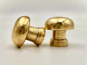 Unlacquered Brass Knobs Kitchen Hardware Kitchen Hardware detail view 2
