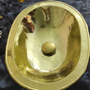 Unlacquered Brass Oval Sink 18