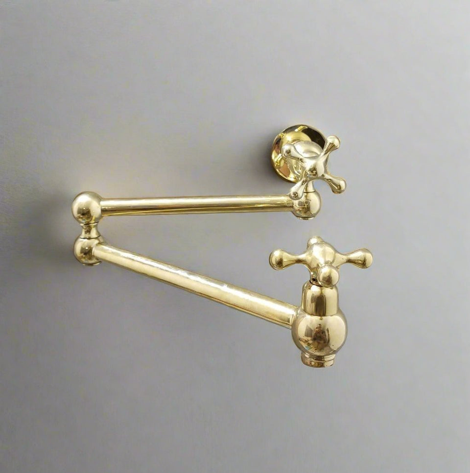 Unlacquered Brass Pot Filler Kitchen Faucets product photo